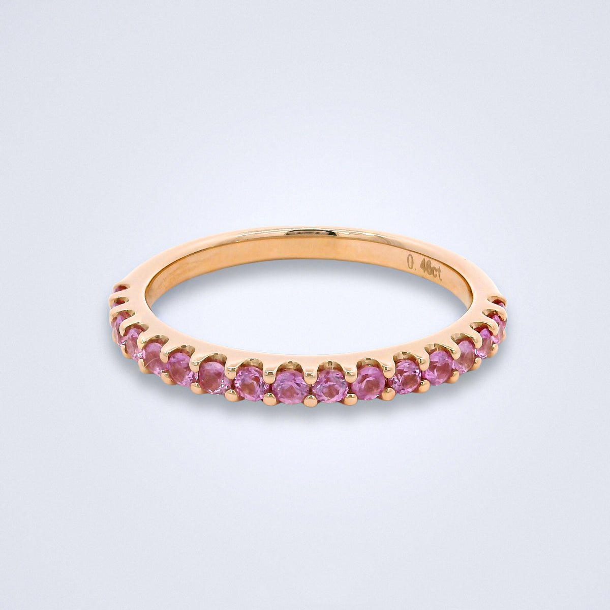 Passion Pink Sapphire Stack Ring - Benny's Gems Creations