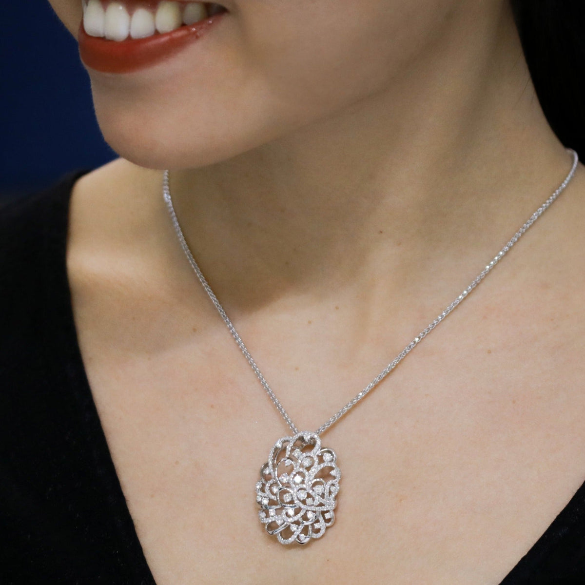 Peacock Diamond Pendant - Benny's Gems Creations
