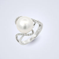 Pearl Swirl Diamond Ring - Benny's Gems Creations