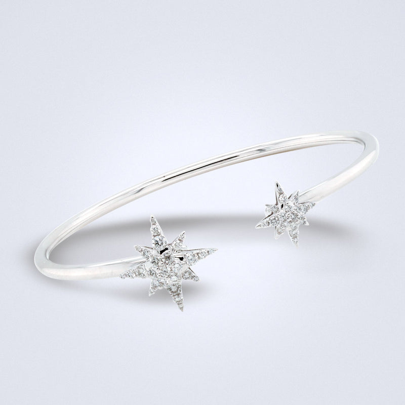 Polaris Diamond Bangle - Benny's Gems Creations