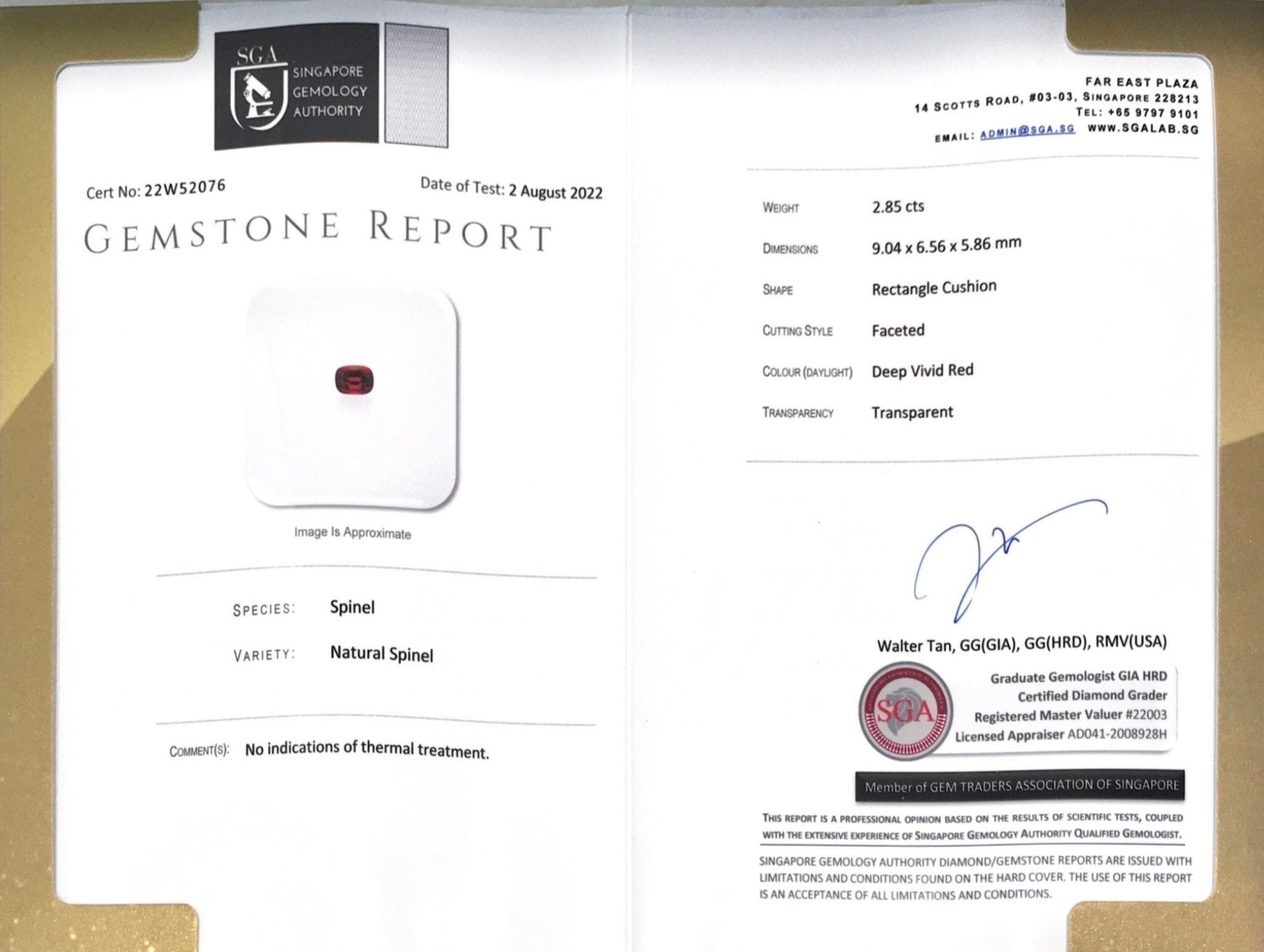 Preciosa Spinel Trilogy Diamond Ring - Benny's Gems Creations