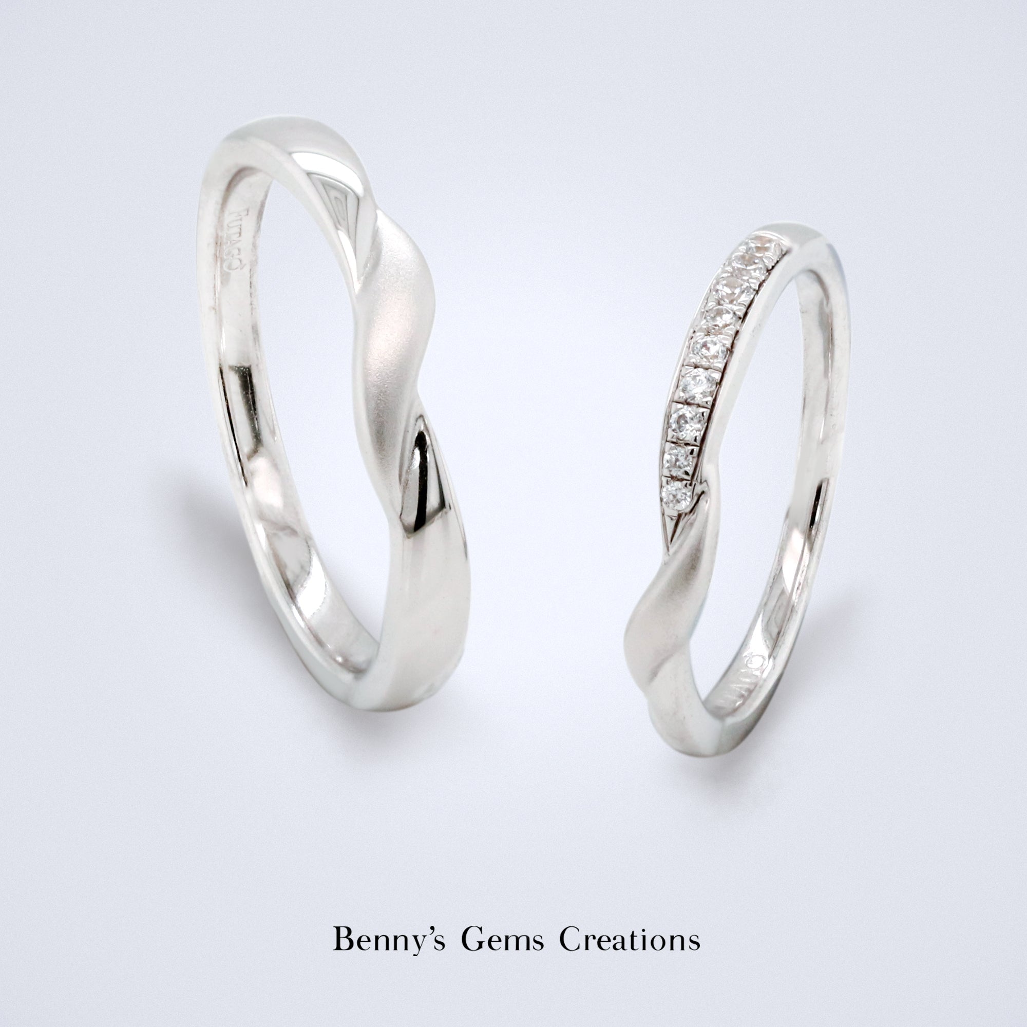 Precious Beginnings Wedding Bands - Futago Bridal - Benny's Gems Creations