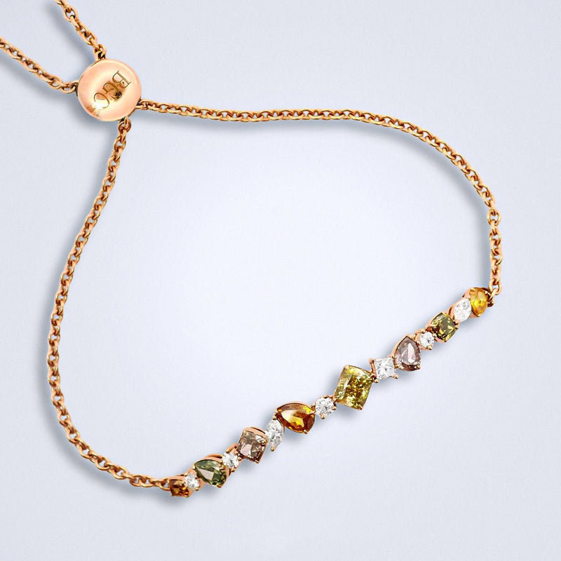 Precious Coloured Diamond Bracelet - Benny's Gems Creations
