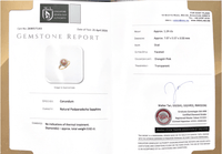 Precious Padparadscha Diamond Ring - Benny's Gems Creations