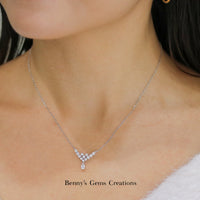 Precious Rain Diamond Necklace - Benny's Gems Creations