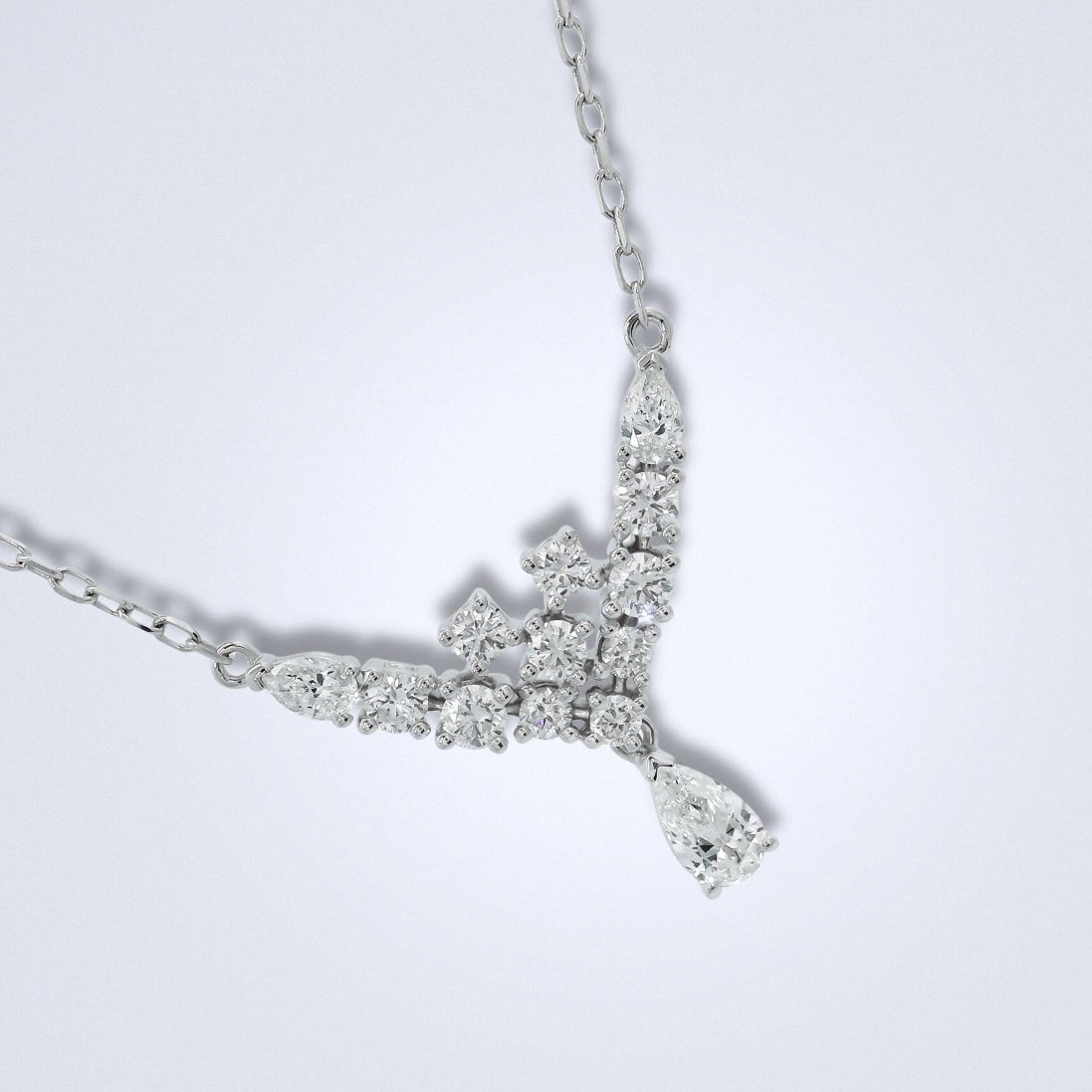Precious Rain Diamond Necklace - Benny's Gems Creations