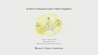 6.26cts Unheated Light Yellow Sapphire