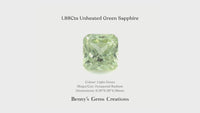 1.88Cts Unheated Green Sapphire - Benny's Gems Creations
