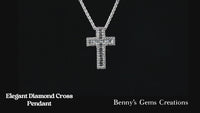 cross diamond pendant elegant