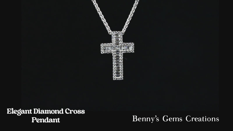 cross diamond pendant elegant