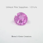 1.01CTS Unheated Pink Sapphire