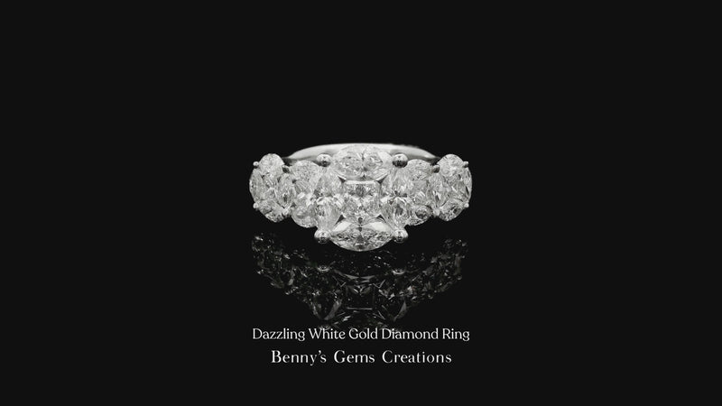 Dazzling White Gold Diamond Ring