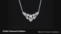 necklace diamond cluster