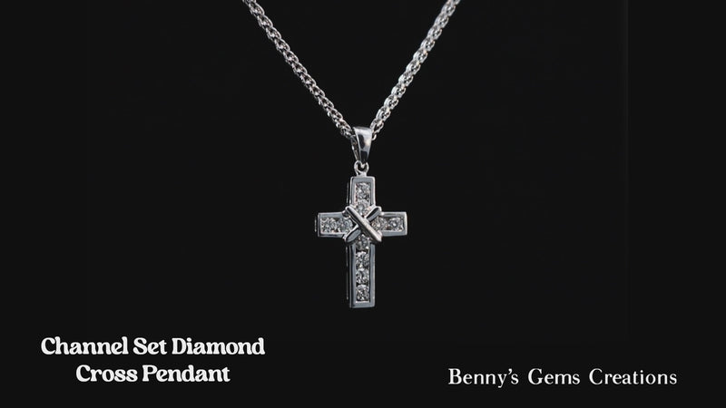 cross diamond pendant