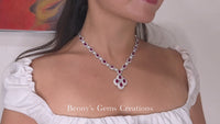 Enchanting Ruby Fiore Diamond Necklace