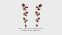Rubis Jardin Ruby Diamond Drop Earrings
