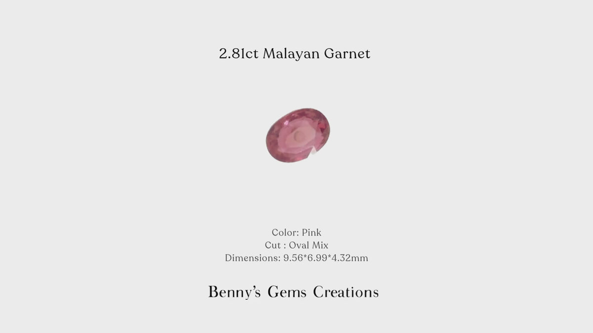 2.81cts malayan garnet 