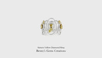Saturn Yellow Diamond Ring