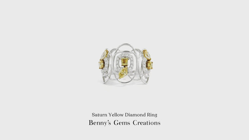 Saturn Yellow Diamond Ring