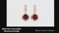 tourmaline diamond earring diamond