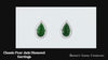 earring classic pear jade diamond 