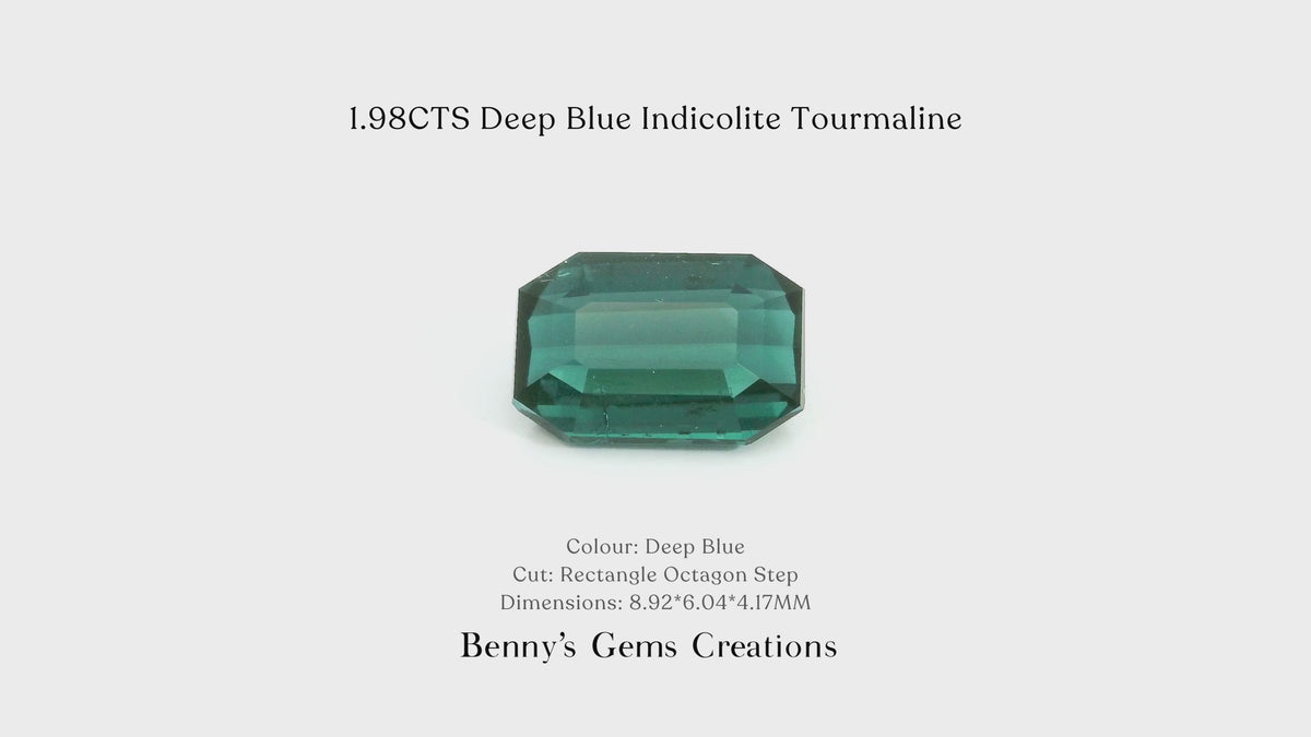 1.98CTS Deep Blue Indicolite Tourmaline