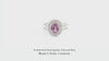 Double Halo Pink Sapphire Diamond Ring