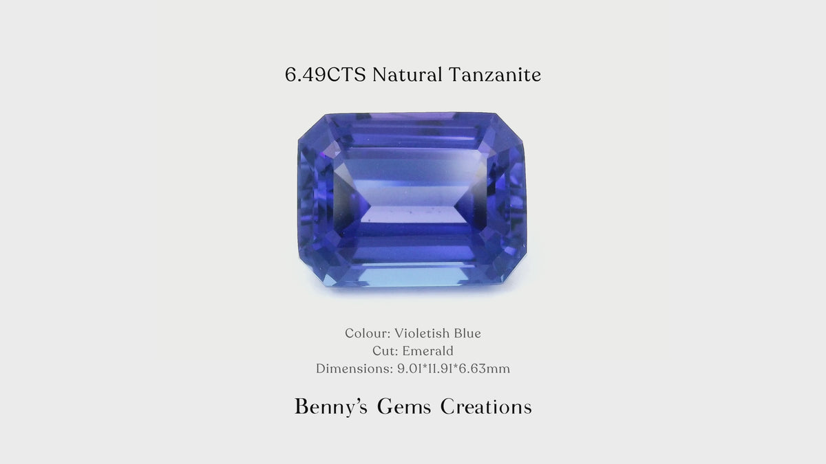 6.49CTS Natural Tanzanite