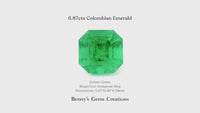 6.87cts Colombian Emerald
