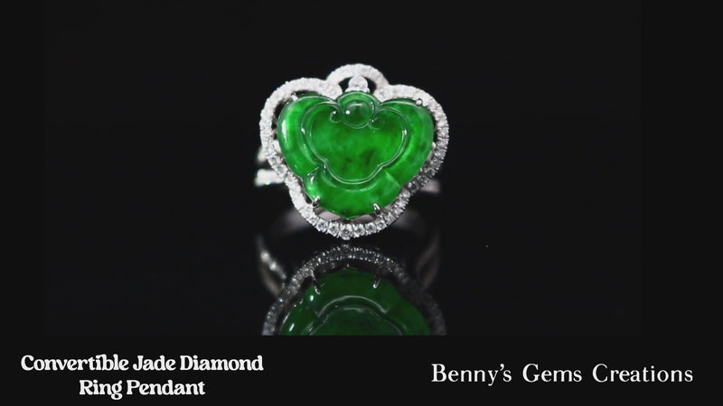 jade diamond convertible ring pendant 