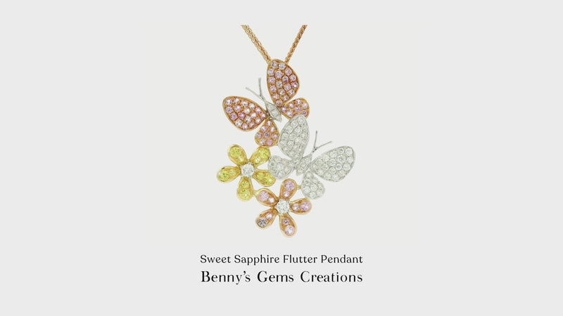 Sweet Sapphire Flutter Pendant