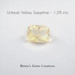 1.29cts Unheated Yellow Sapphire