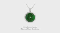 Jadeite Diamond Pendant