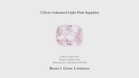 1.55cts Unheated Light Pink Sapphire