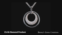 pendant circle diamond 