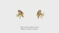Sweet Cockatoo Sapphire Earrings