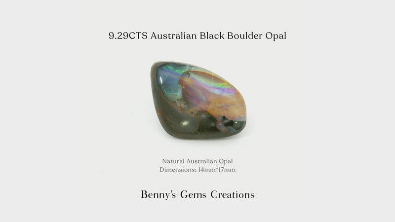 9.29CTS Australian Black Boulder Opal