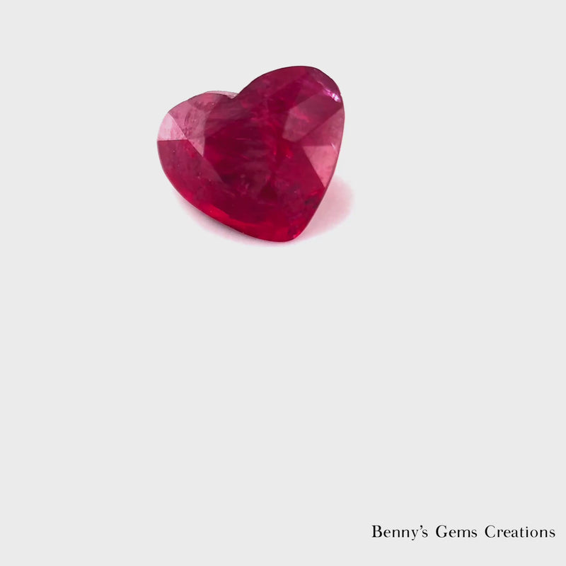 1.19CTS Unheated Ruby Heart