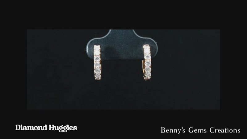 earrings diamond huggies