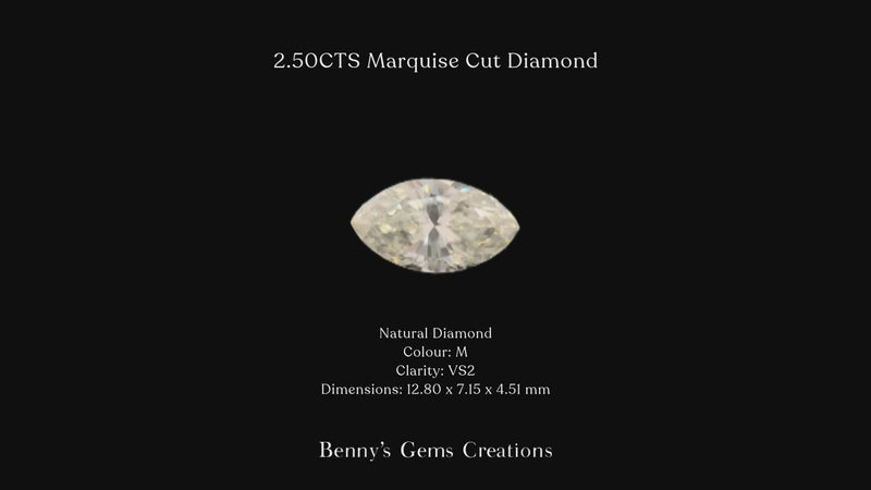 2.50cts marquise cut diamond