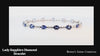 bracelet sapphire blue diamond