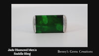 ring jade diamond men