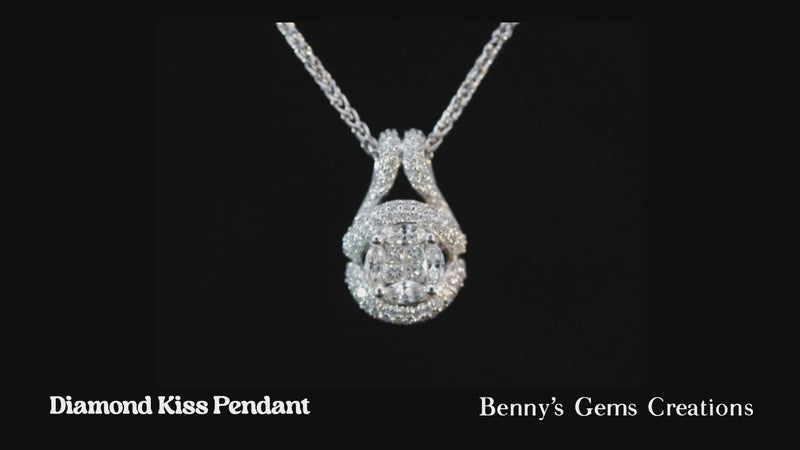 pendant diamond kiss 