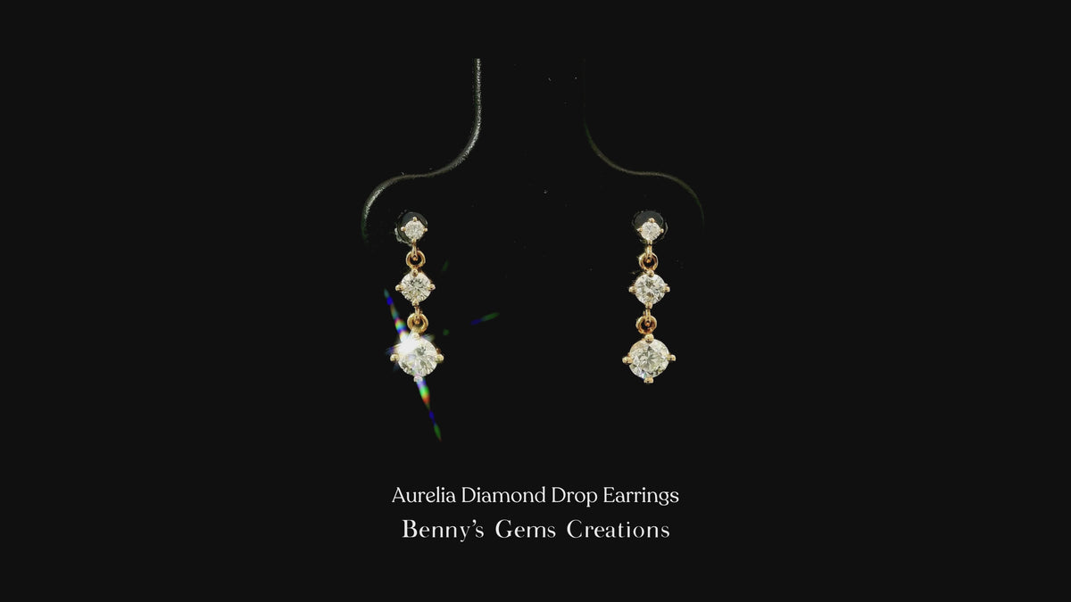 Aurelia Diamond Drop Earrings