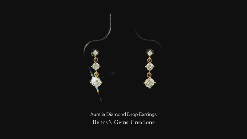 Aurelia Diamond Drop Earrings