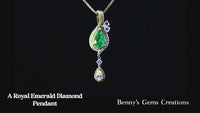 pendant emerald muzo diamond