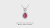 Classic Ruby Flower Diamond Pendant