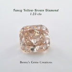 1.23CTS Fancy Yellow Brown Diamond