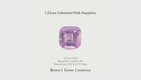1.23cts Unheated Pink Sapphire
