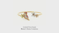 Cockatiel Flower Bangle